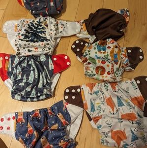 Lot of 7 cloth diaper covers
